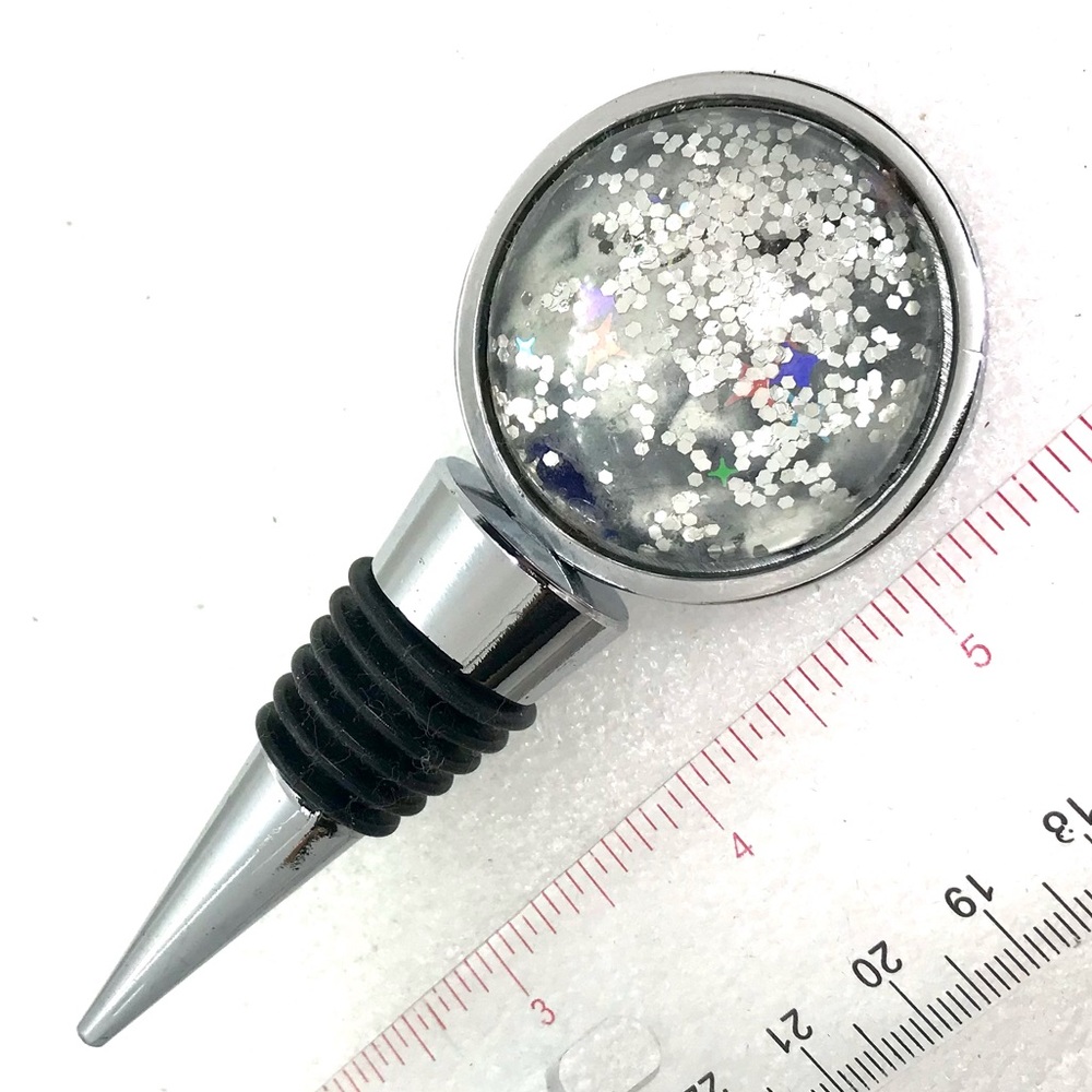 Wine bottle stopper handmade glass dome 36
